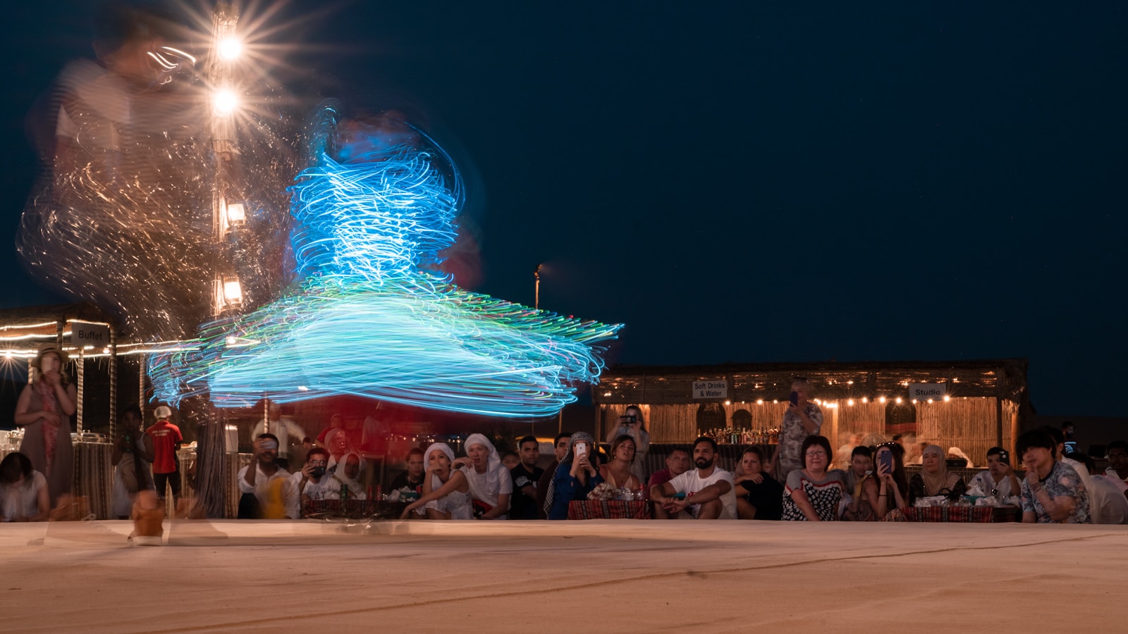 Tanoura dance performance in desert safari